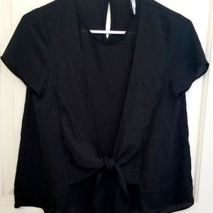 Zara Trafaluc collection black blouse top Size XS